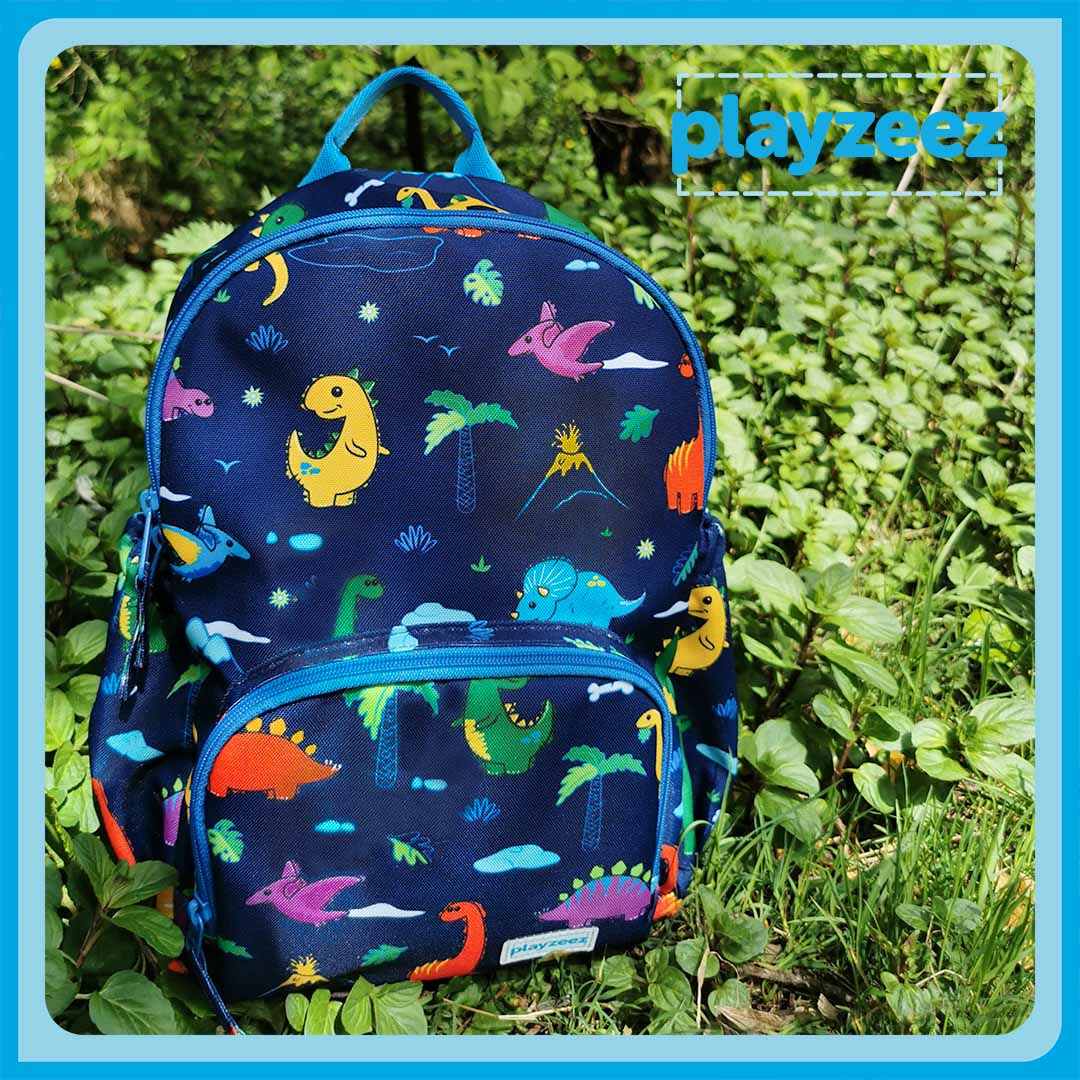 Colourful Dinosaur School Bag Dino Bag Kids Playzeez